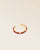 Our Lisbon bracelet in terracotta woven lambskin seen from the quarter in the studio.