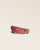 Our Marina Renouard belt in terracotta vicuña-style leather, seen from the front in the studio.