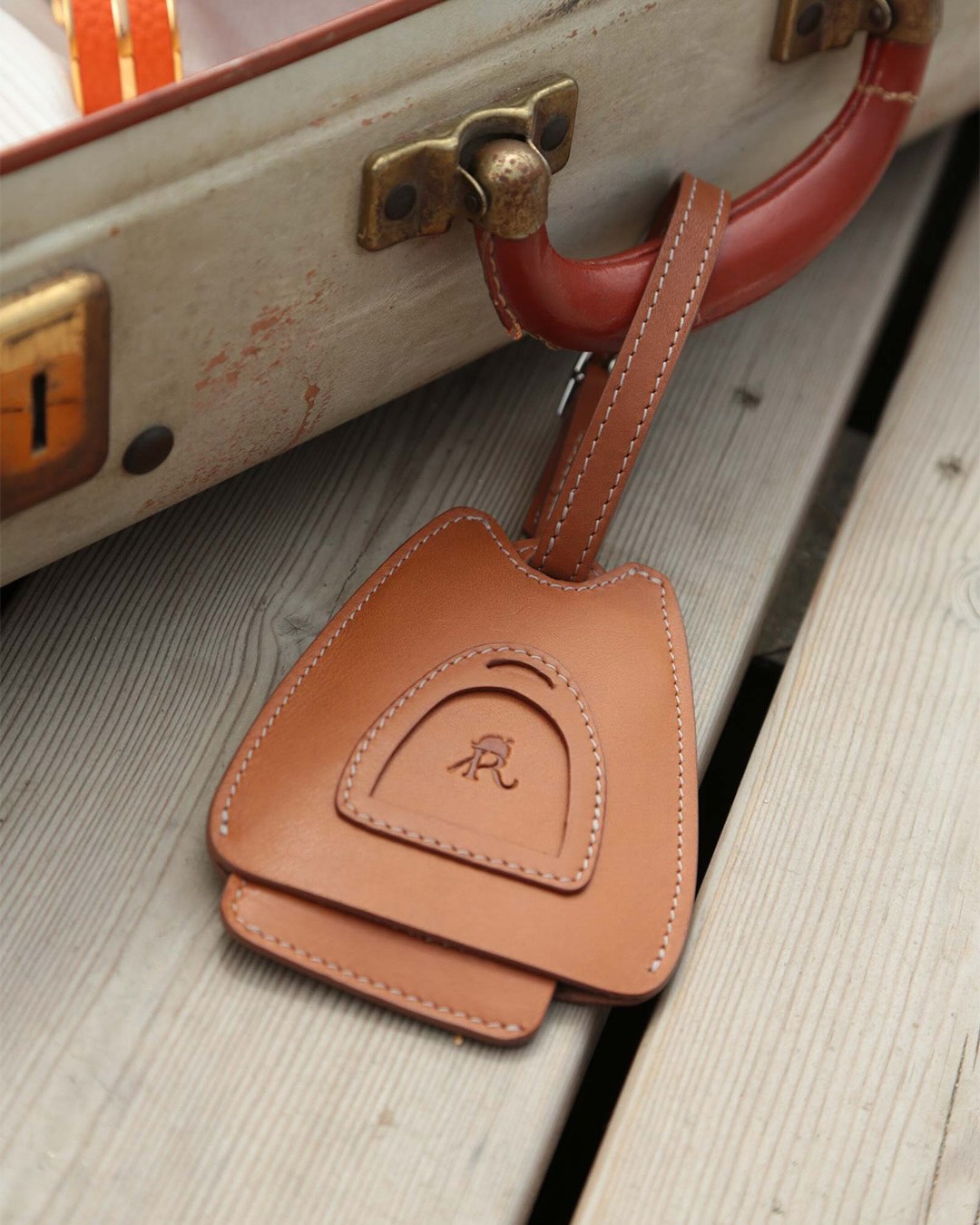 Étiquette Bagage Alezan - Camel
