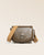 Notre sac Ascot en cuir lisse truffe vu de face.