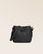 Notre sac Cameron en cuir façon vigogne noir vu de face en studio.