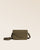 Notre sac Clothilde en cuir veau velours truffe vu de face en studio.