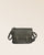 Our Korrigan bag in khaki vicuña-style leather, seen from the front.