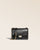 Our Milan bag in smooth black leather, seen from the front.