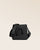 Notre sac Tilbury en cuir façon vigogne noir vu de face.