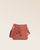 Notre sac Tilbury en cuir façon vigogne terracotta vu de face.