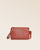 Notre sac Vendôme en cuir façon vigogne terracotta vu de face.