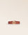 Notre bracelet Alezan en cuir vigogne terracotta doré, vue de face.