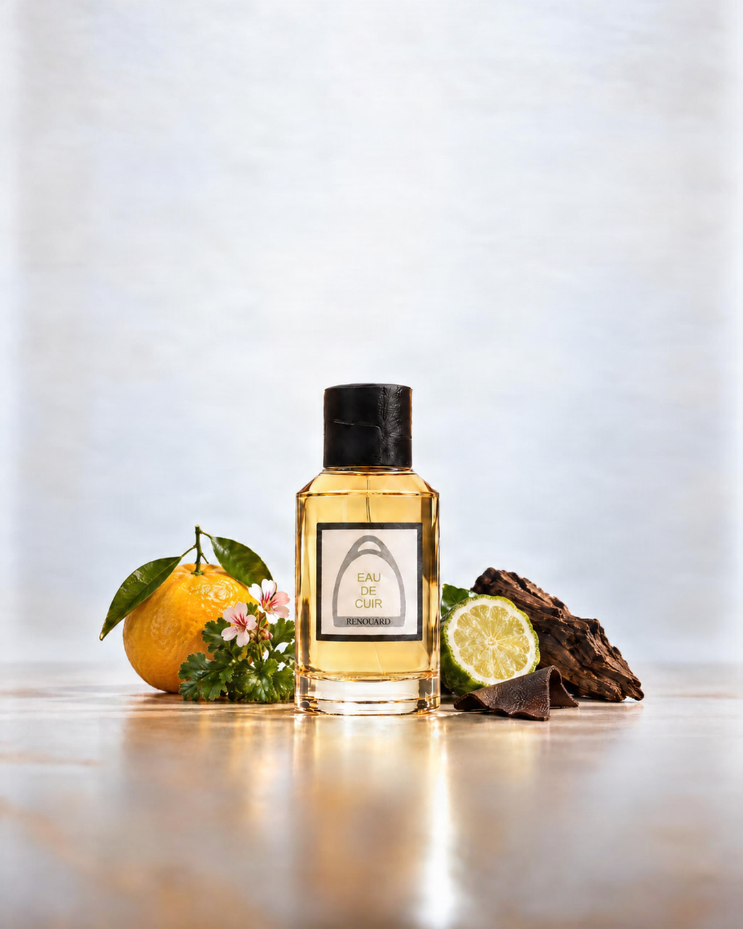 Le Parfums Eau De Cuir Renouard, vue en ambiance.