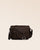 Le sac Casaque Renouard en cuir façon vigogne chocolat, vu de face en studio.