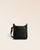 Le sac Stan Renouard en cuir façon vigogne noir, vu de face en studio.