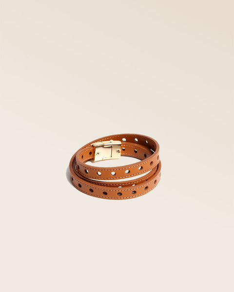 Bande Cuir Léger Camel 1 Pouce X 80 Pouces - Cuir PU Grain Supérieur - Pour Artisanat Décoration - 3