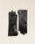 Les gants Haras Renouard en cuir d'agneau lisse noir, vus en studio.
