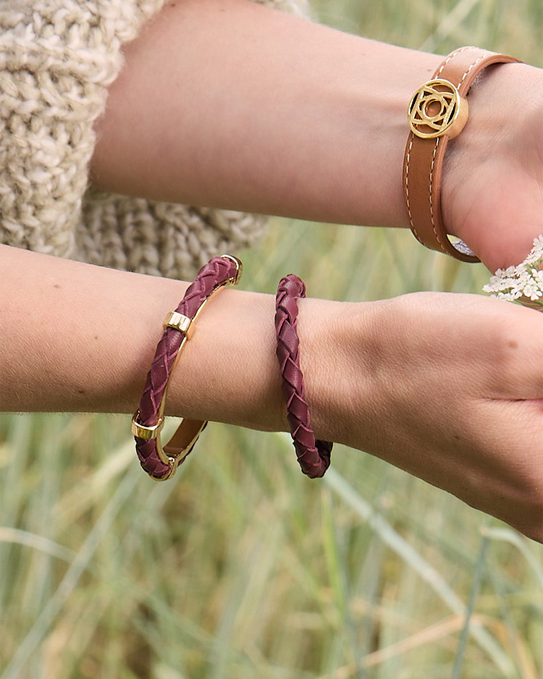 Bracelet Mohican - Bordeaux