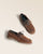 Nos Derbies Land Renouard en cuir veau velours noisette, vues en studio.