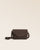 Notre sac Clothilde Renouard en cuir veau velours espresso, vu de face en studio.