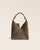 Notre sac Jade Renouard en cuir veau velours truffe, vu de face en studio.