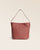 Le sac Rio Renouard en cuir façon vigogne terracotta, vu de face en studio.
