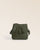 Our Tilbury Renouard bag in khaki vicuña-style leather, seen from the front in the studio.