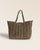 Notre sac Zanzibar Renouard en cuir veau velours truffe, vu de face en studio.