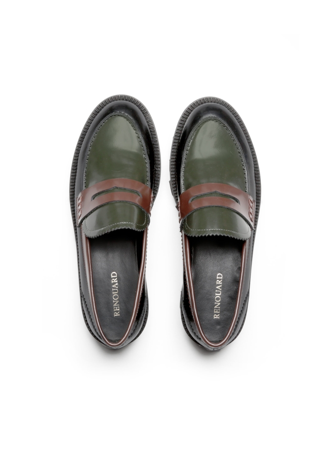 Mocassins MARLEY - Noir/Kaki/Brun